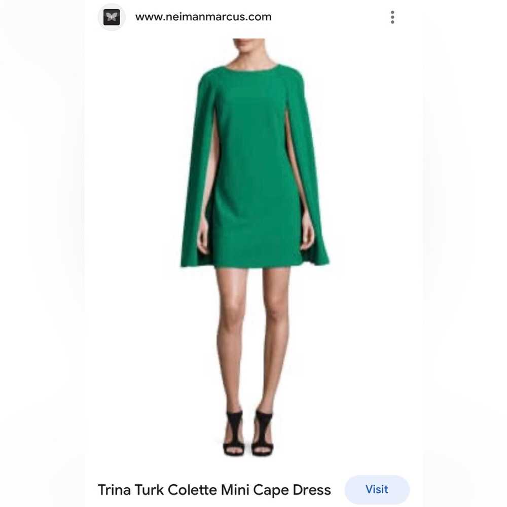 Trina Turk mini cape dress